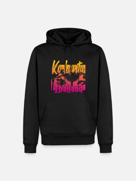 Ko Lanta Thaïlande - Sweat à capuche Premium bio Homme - noir