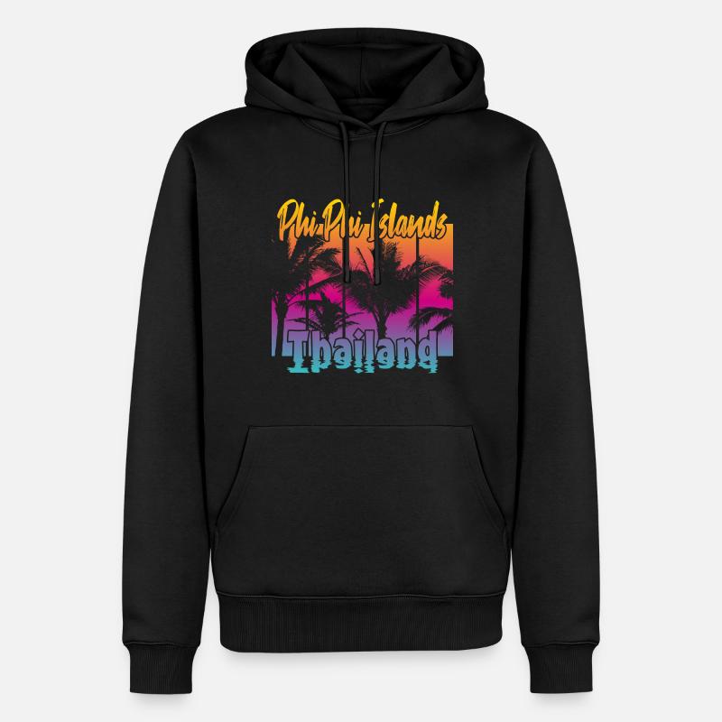 Phi Phi Islands Thailand - Männer Premium Bio Hoodie - Schwarz