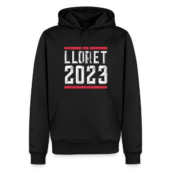 Lloret De Mar 2023 - Männer Premium Bio Hoodie - Schwarz - Vorne - Nico (187cm)