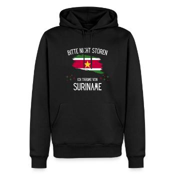 Bitte Nicht Stören Ich Träume Von Suriname - Männer Premium Bio Hoodie - Schwarz - Vorne - Nico (187cm)