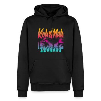 Koh Mak Thaïlande - Sweat à capuche Premium bio Homme - noir - Devant - Nico (187cm)