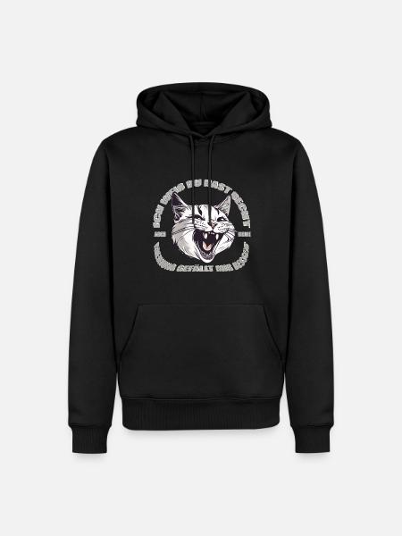 Ich weiß du hast Recht, aber meine Meinung gefällt - Männer Premium Bio Hoodie - Schwarz