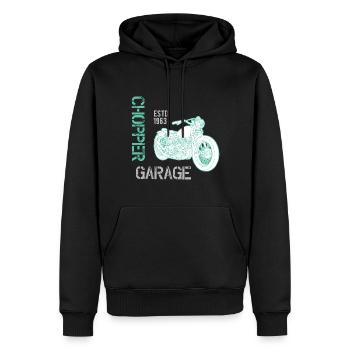 Bikers, motorcyclists - Men’s Premium Organic Hoodie - black - Front - Nico (187cm)