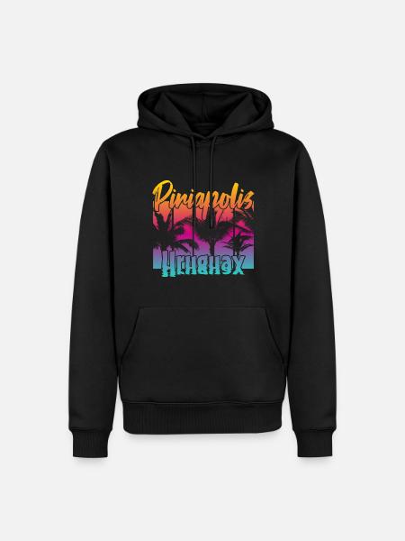 Piriápolis Uruguay - Männer Premium Bio Hoodie - Schwarz