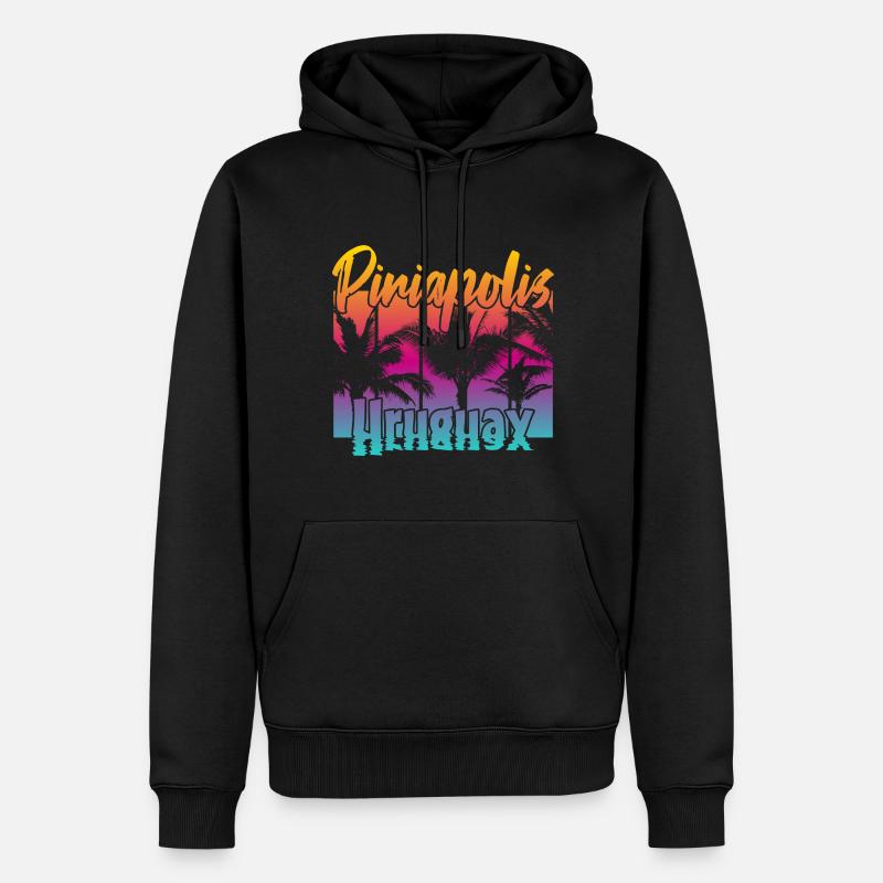 Piriápolis Uruguay - Sweat à capuche Premium bio Homme - noir