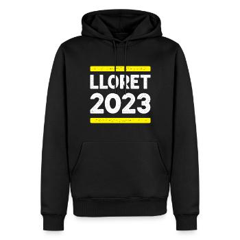 Lloret De Mar 2023 - Männer Premium Bio Hoodie - Schwarz - Vorne - Nico (187cm)
