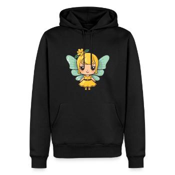 Fairy Comic Cute - Men’s Premium Organic Hoodie - black - Front - Nico (187cm)