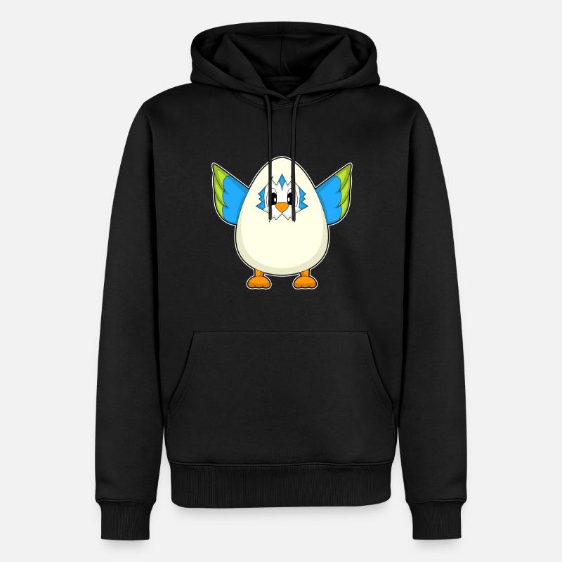 Oeuf de perroquet - Sweat à capuche Premium bio Homme - noir