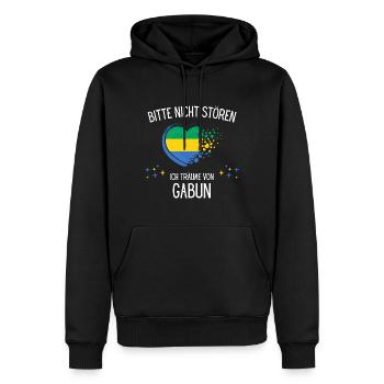 Bitte Nicht Stören Ich Träume Von Gabun - Männer Premium Bio Hoodie - Schwarz - Vorne - Nico (187cm)