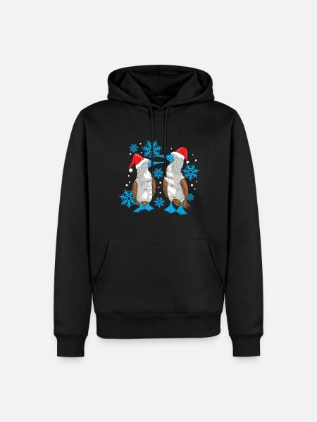 Blue-footed Christmas - Men’s Premium Organic Hoodie - black
