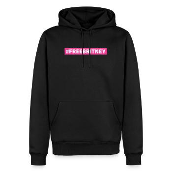Free Britney - Männer Premium Bio Hoodie - Schwarz - Vorne - Nico (187cm)