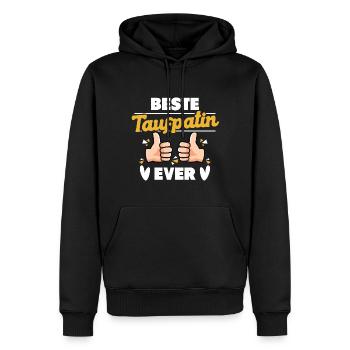 Beste Taufpatin Ever - Taufe Patin Godi - Männer Premium Bio Hoodie - Schwarz - Vorne - Nico (187cm)