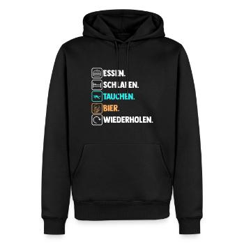 Schullehrerin Lehrerin - Männer Premium Bio Hoodie - Schwarz - Vorne - Nico (187cm)