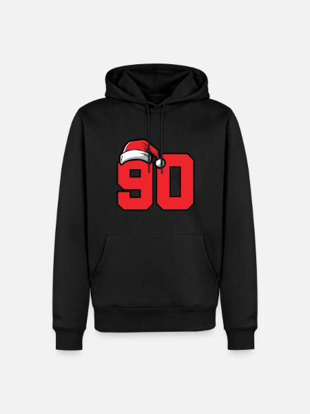 90 Number Christmas - Men’s Premium Organic Hoodie - black