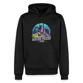 Visite du Machu Picchu 2024 (Garantie du prix le plus bas) - Sweat à capuche Premium bio Homme - noir - Devant - Nico (187cm)