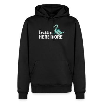 Vegan Veganer - Sweat à capuche Premium bio Homme - noir - Devant - Nico (187cm)