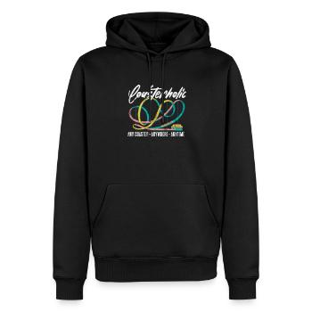 Achterbahn Vergnügungspark Freizeitpark Geschenk - Männer Premium Bio Hoodie - Schwarz - Vorne - Nico (187cm)