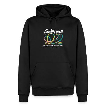 Roller coaster - Men’s Premium Organic Hoodie - black - Front - Nico (187cm)