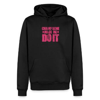blockedTitle - Sweat à capuche Premium bio Homme - noir - Devant - Nico (187cm)