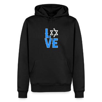 Hanukkah Jüdisch Israel Juden Chanukka Geschenk - Männer Premium Bio Hoodie - Schwarz - Vorne - Nico (187cm)