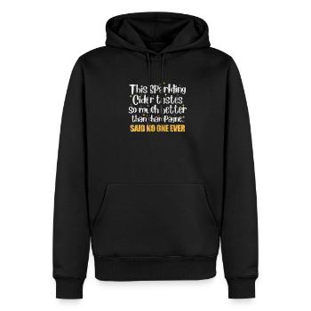 blockedTitle - Sweat à capuche Premium bio Homme - noir - Devant - Nico (187cm)