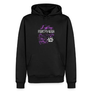 Fibromyalgie Fibro Fibromyalgia Rheuma Geschenk - Männer Premium Bio Hoodie - Schwarz - Vorne - Nico (187cm)