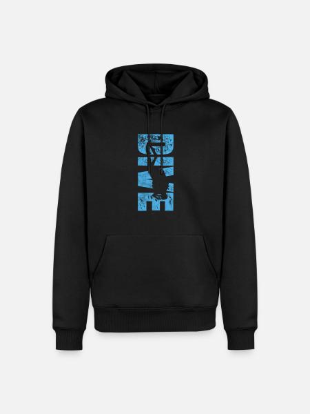 Diver - Men’s Premium Organic Hoodie - black