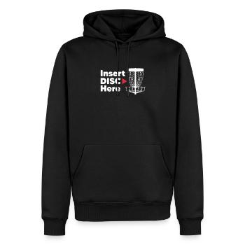 Disc Golf Frisbee Disc Golf Cadeau - Sweat à capuche Premium bio Homme - noir - Devant - Nico (187cm)