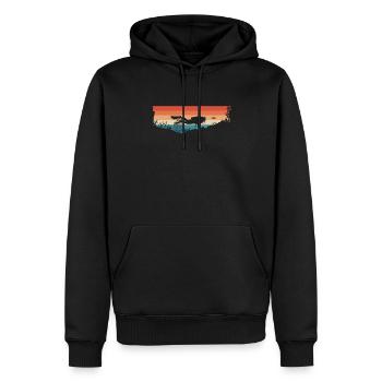 Plongeurs Plongée Mer Vacances Plongée Cadeau - Sweat à capuche Premium bio Homme - noir - Devant - Nico (187cm)