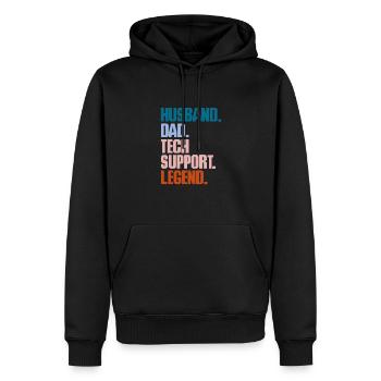 Technischer Support Computer It Admin Geschenk - Männer Premium Bio Hoodie - Schwarz - Vorne - Nico (187cm)