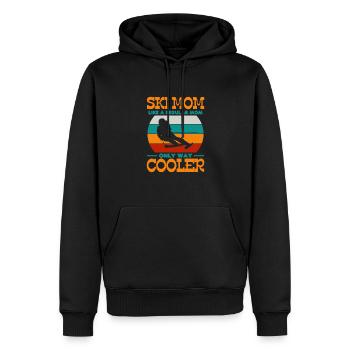 Ski Mutter - Männer Premium Bio Hoodie - Schwarz - Vorne - Nico (187cm)