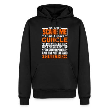 Guncle Gay Pride Schwuler Onkel Geschenk - Männer Premium Bio Hoodie - Schwarz - Vorne - Nico (187cm)