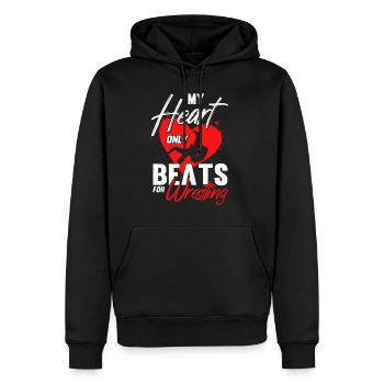 Ringen Trainer Ringer Ringen Geschenk - Männer Premium Bio Hoodie - Schwarz - Vorne - Nico (187cm)
