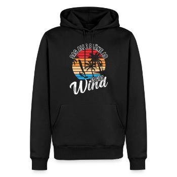 Windsurfing Kitesurfing Windsurfer - Männer Premium Bio Hoodie - Schwarz - Vorne - Nico (187cm)