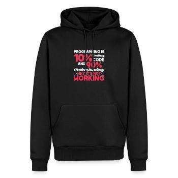 Software Developer Programmer Software - Men’s Premium Organic Hoodie - black - Front - Nico (187cm)