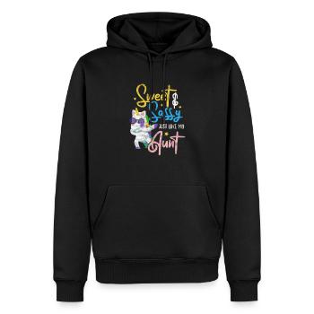 Tante - Männer Premium Bio Hoodie - Schwarz - Vorne - Nico (187cm)