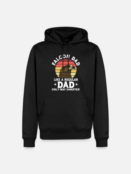 Falconer Falcon falconry gift - Men’s Premium Organic Hoodie - black