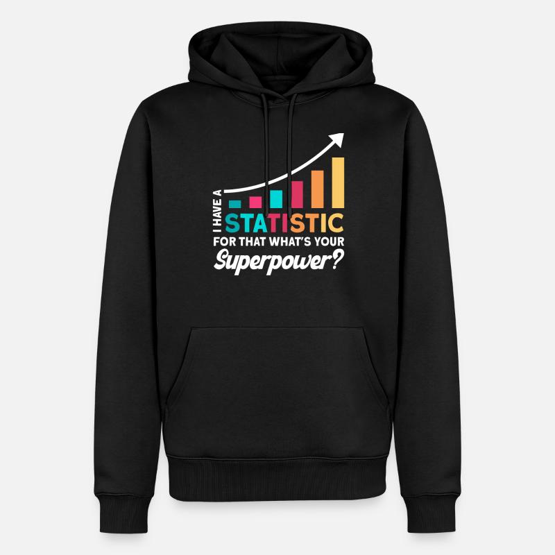 Statistics Analyst Statistician Gift - Men’s Premium Organic Hoodie - black