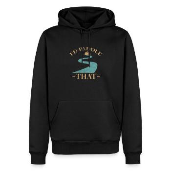 SUP Stand Up Paddling Paddel Wassersport Geschenk - Männer Premium Bio Hoodie - Schwarz - Vorne - Nico (187cm)