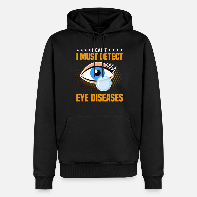 Sehkraft Augenarzt Optometrie Geschenk - Männer Premium Bio Hoodie - Schwarz