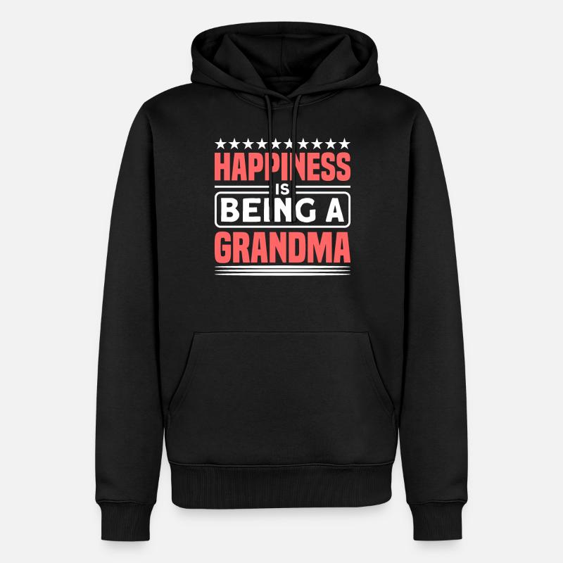 Großmama Großmutter Oma Geschenk - Männer Premium Bio Hoodie - Schwarz
