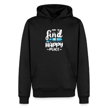 SOUPER - Sweat à capuche Premium bio Homme - noir - Devant - Nico (187cm)
