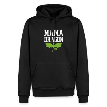 Drache Mutter - Männer Premium Bio Hoodie - Schwarz - Vorne - Nico (187cm)