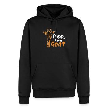 Chèvre Farm Farmer Goats Farmer Gift - Sweat à capuche Premium bio Homme - noir - Devant - Nico (187cm)