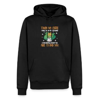 Dragon Café Dragon Caféine Dragon Cadeau - Sweat à capuche Premium bio Homme - noir - Devant - Nico (187cm)