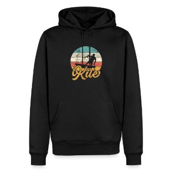 Kite Kiteboard Kitesurfer Kitesurfen Geschenk - Männer Premium Bio Hoodie - Schwarz - Vorne - Nico (187cm)