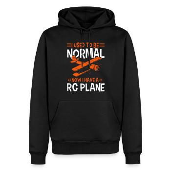 Modèle réduit d’avion modèle volant Modèle réduit d’avion - Sweat à capuche Premium bio Homme - noir - Devant - Nico (187cm)