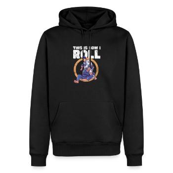 Jiu Jitsu Bjj Kampfsport Jiu-Jitsu Kampf Geschenk - Männer Premium Bio Hoodie - Schwarz - Vorne - Nico (187cm)