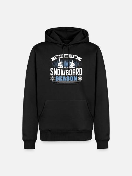 Snowboarder Snowboarding Snowboard - Men’s Premium Organic Hoodie - black