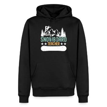 Snowboarder Snowboarden Snowboard - Männer Premium Bio Hoodie - Schwarz - Vorne - Nico (187cm)
